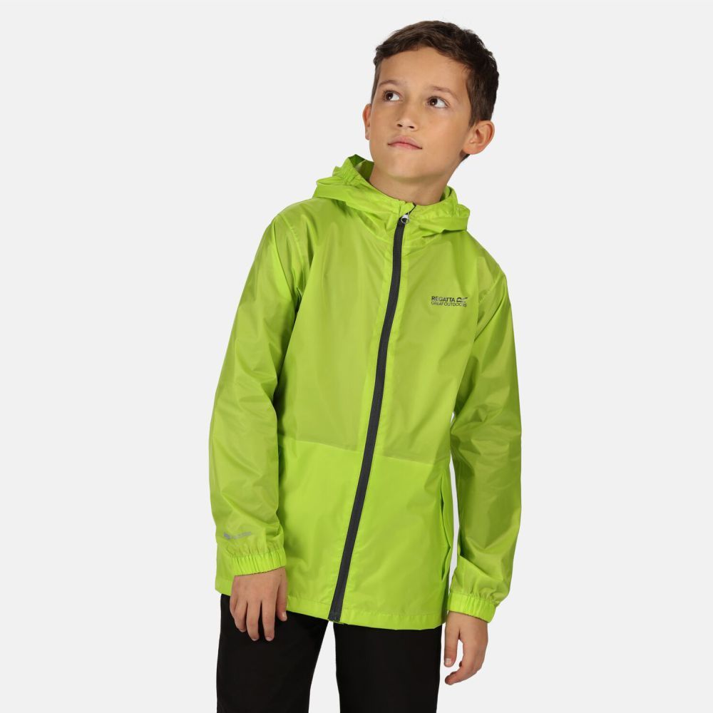 Chubasquero barato REGATTA nino nina amarillo fluor Deportes Halcon