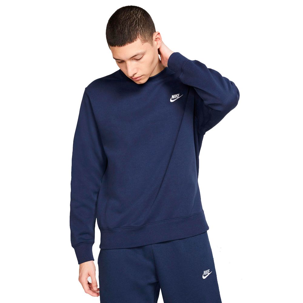 Sudadera nike sportswear club marino para hombre