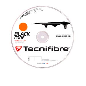 BOBINA CORDAJE TECNIFIBRE BLACK CODE 1.28MM 200M FIRE
