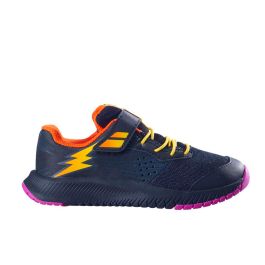 Zapatillas de tenis niño multipista - Propulse negro amarillo