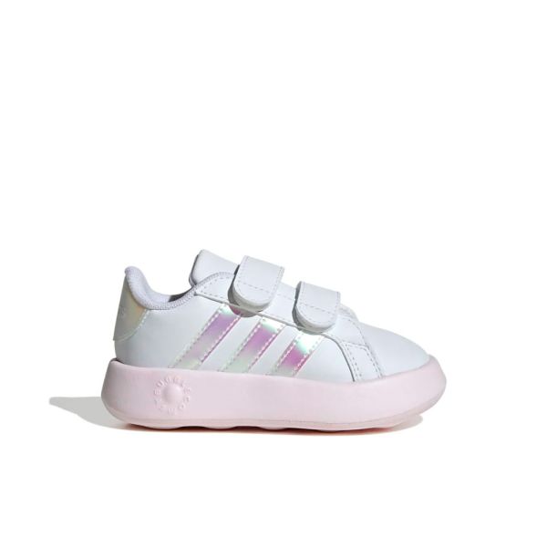 ZAPATILLAS SIN CORDONES BEBE ADIDAS GRAND COURT 2.0 BLANCAS