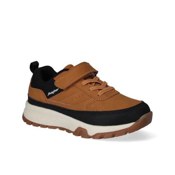 ZAPATILLAS SIN CORDONES NIÑO J'HAYBER CHINTERA MARRONES