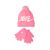 Conjunto de gorro y guantes de invierno nike swoosh