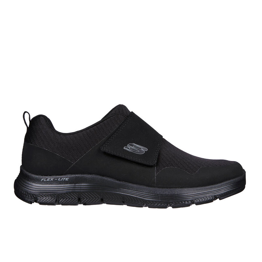 zapatillas sin cordones hombre skechers flex advantage negra